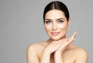 Woman with youthful, plump face after Renuva Fat Transfer in East Greenwich, RI
